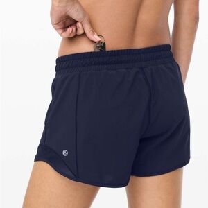 lululemon athletica Navy Hotty Hot 4” Shorts